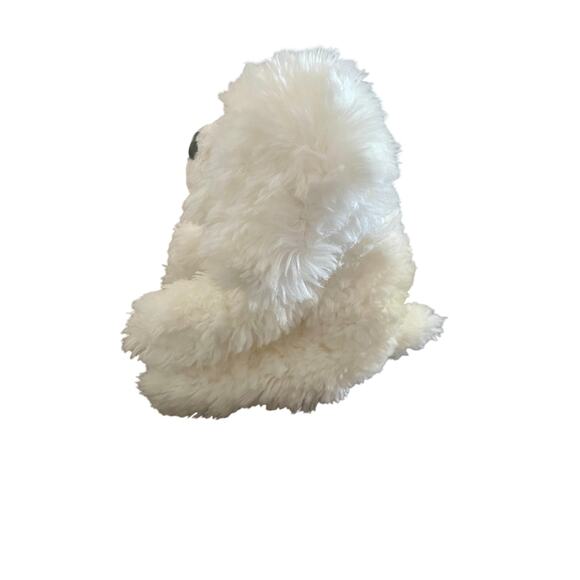 RUSS Berrie Stuffed Animal MUFFIN Dog Maltese Bichon Frise White Plush Soft - Picture 3 of 7